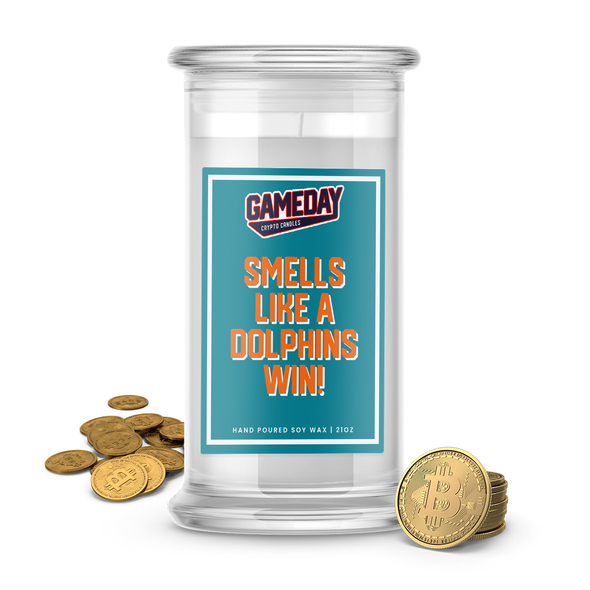 Miami Dolphins Game Day Crypto Candle