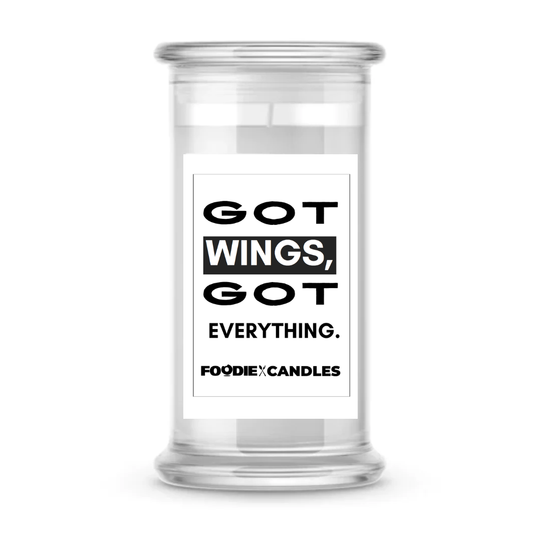 Got wings, got everything | Foodie Candles