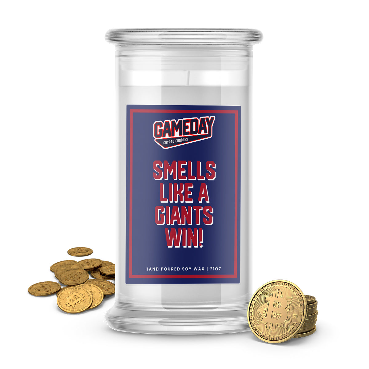 New York Giants Game Day Crypto Candle