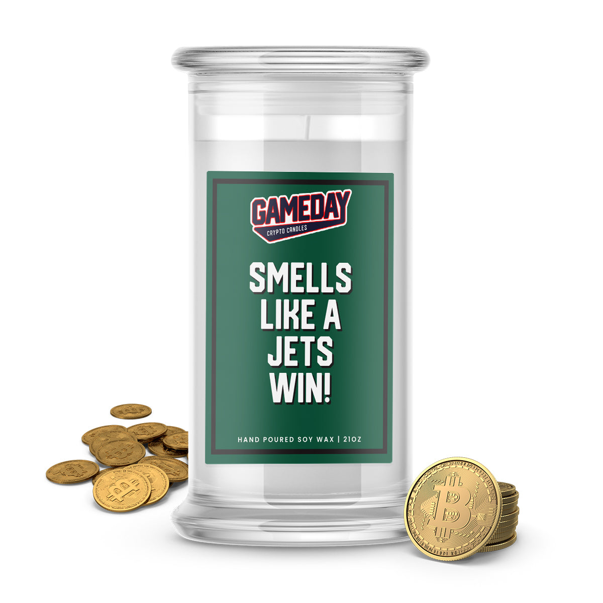 New York Jets Game Day Crypto Candle