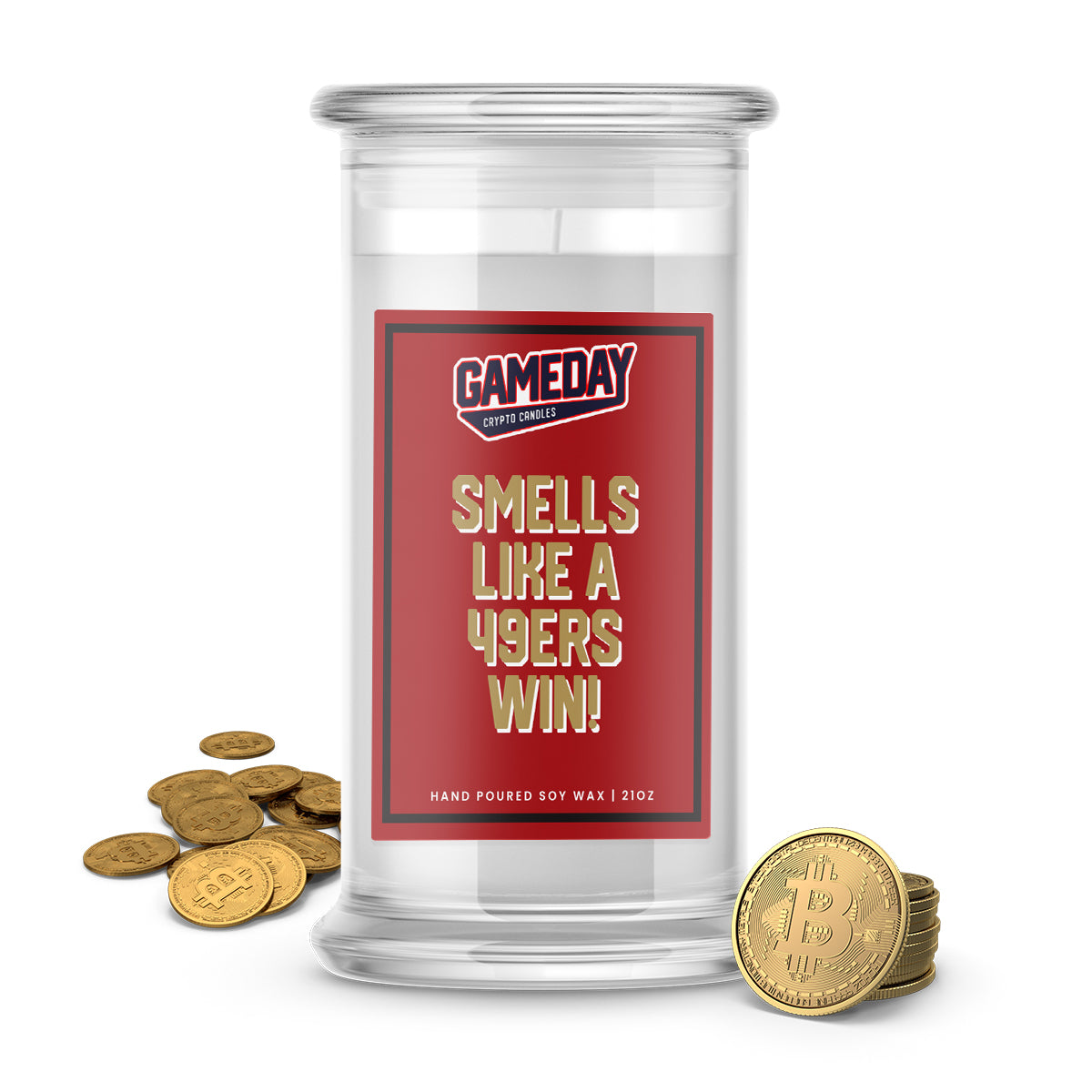 San Francisco 49ers Game Day Crypto Candle