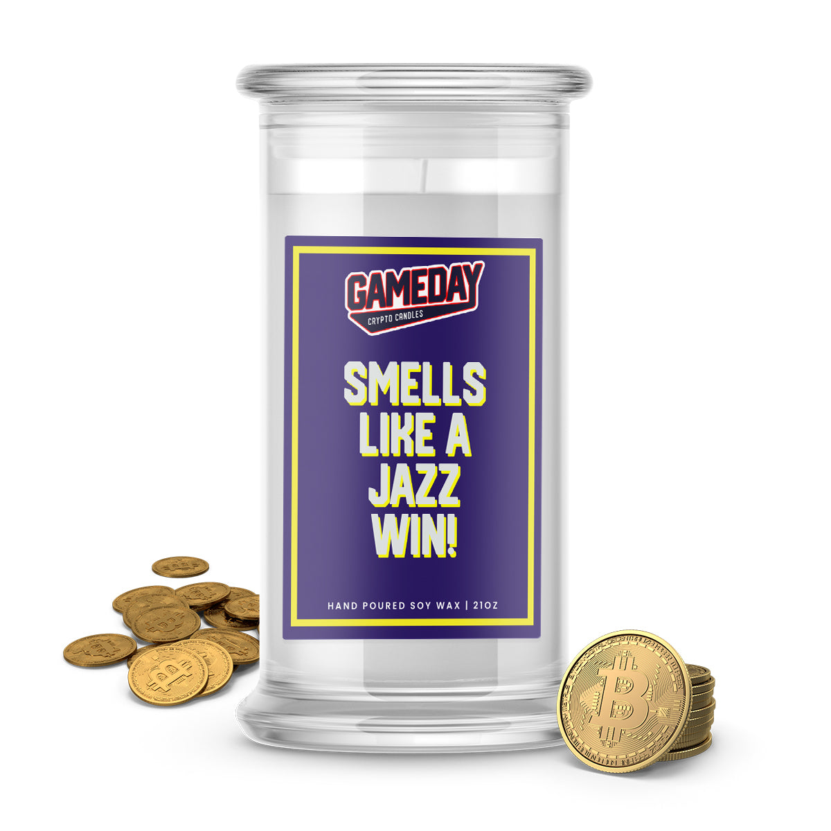 Utah Jazz Game Day Cash Candles