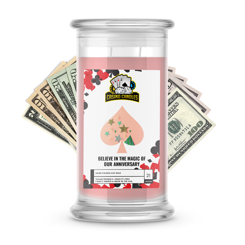 Believe in the Magic of Our Anniversary | Cash Casino Candles