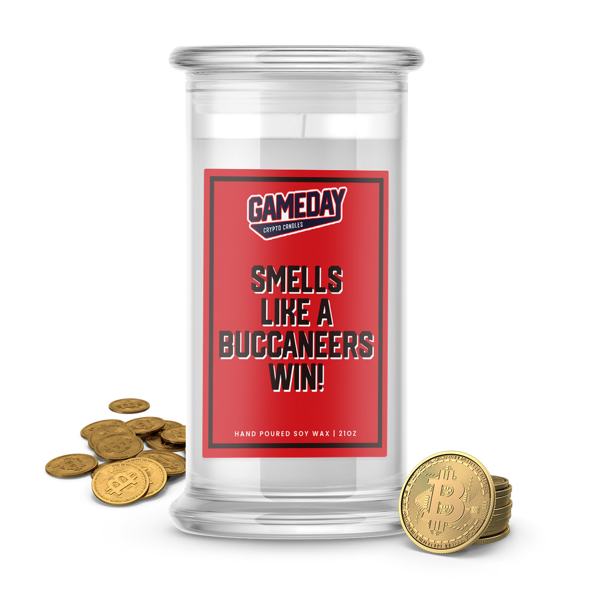 Tampa Bay Buccaneers Game Day Crypto Candle