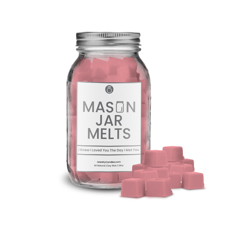 I knew I loved you the day I met you | Mason Jar Wax Melts
