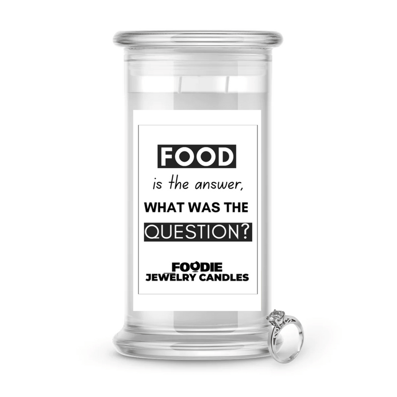 Food is the answer, What was the Question? | Foodie Jewelry Candles