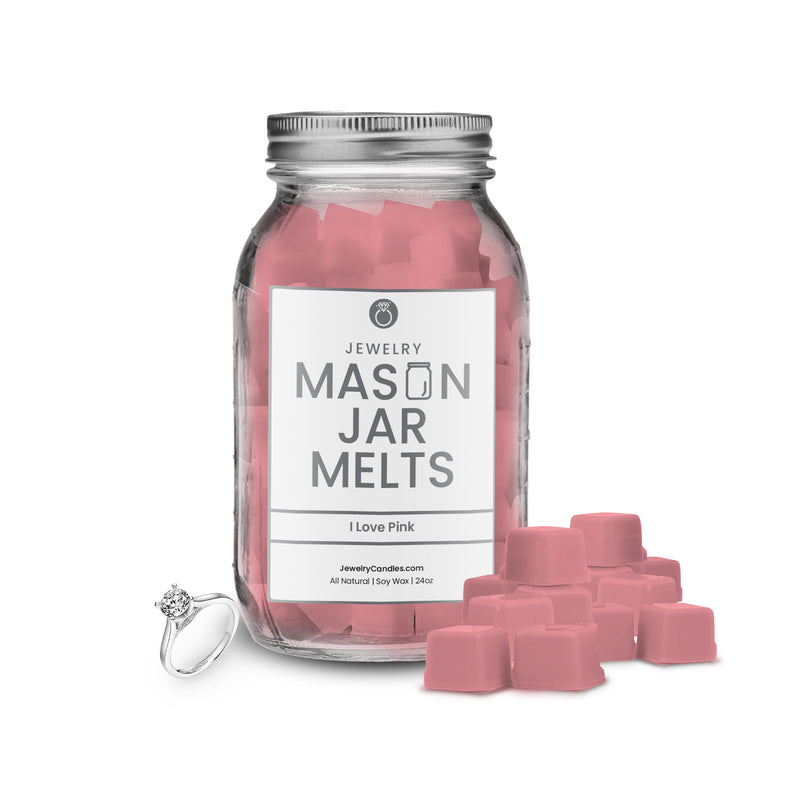 I love pink | Mason Jar Jewelry Wax Melts
