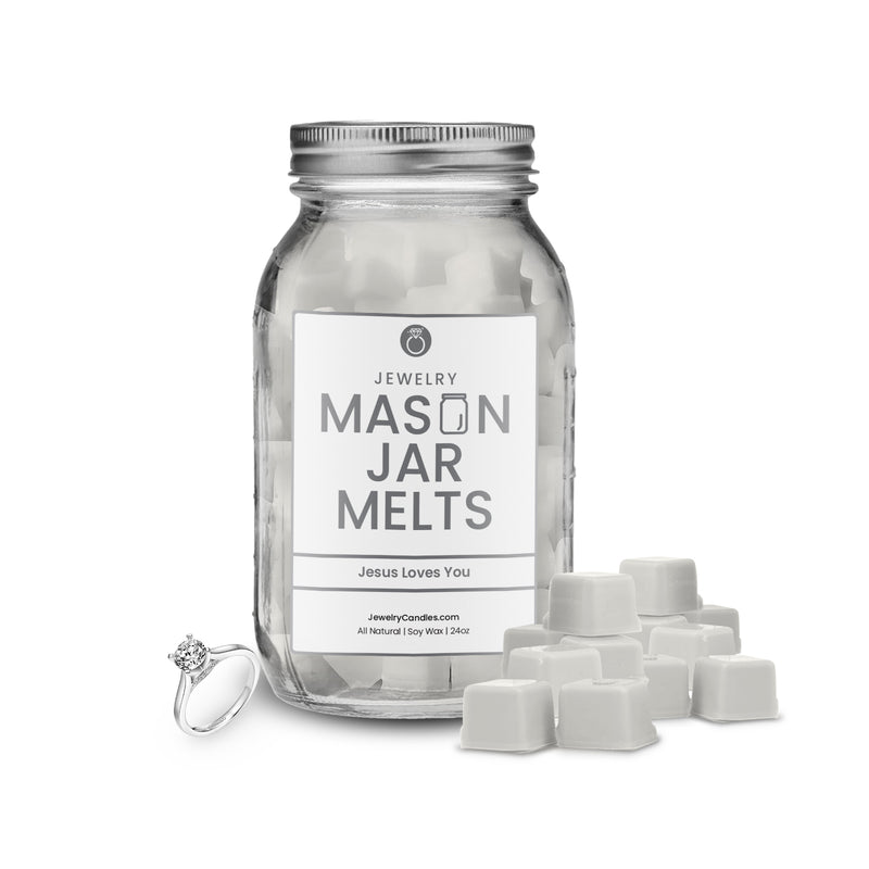 Jesus loves you | Mason Jar Jewelry Wax Melts