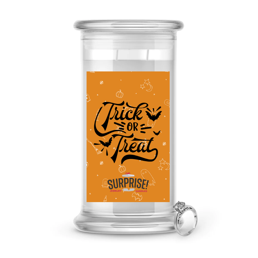 TRICK OR TREAT HALLOWEEN JEWELRY CANDLE