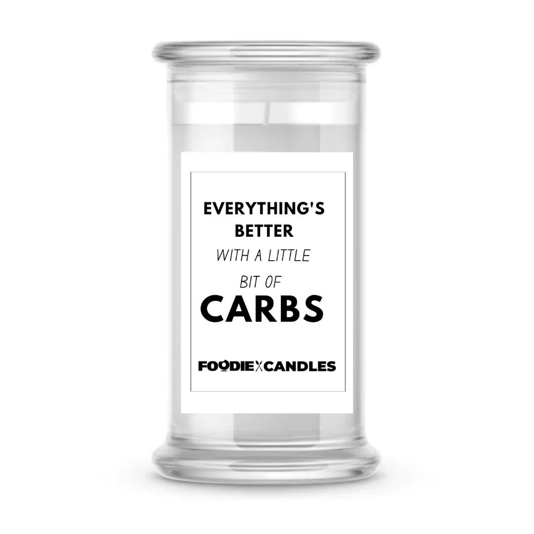 Everything's better with a little bit of carbs | Foodie Candles
