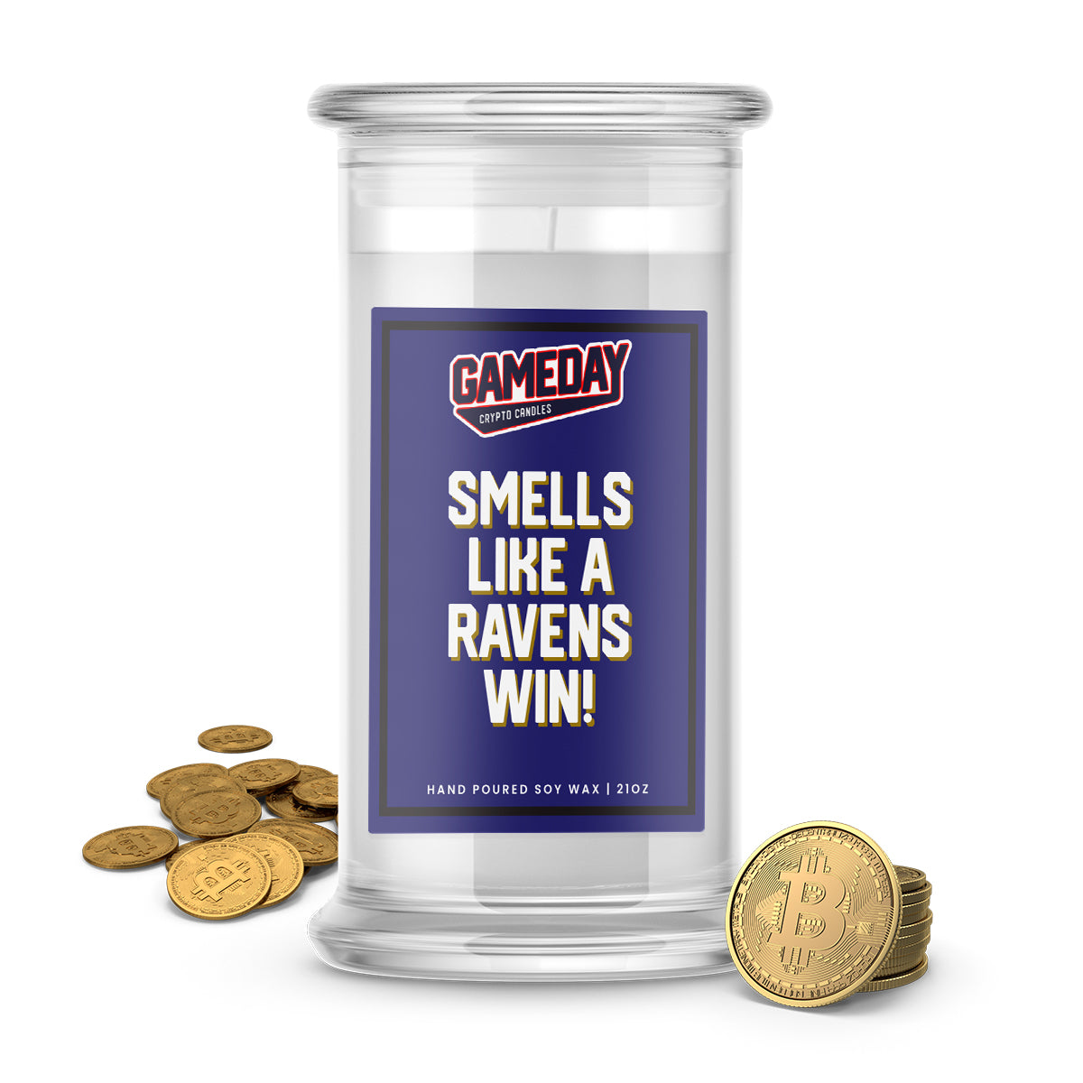 Baltimore Ravens Game Day Crypto Candle