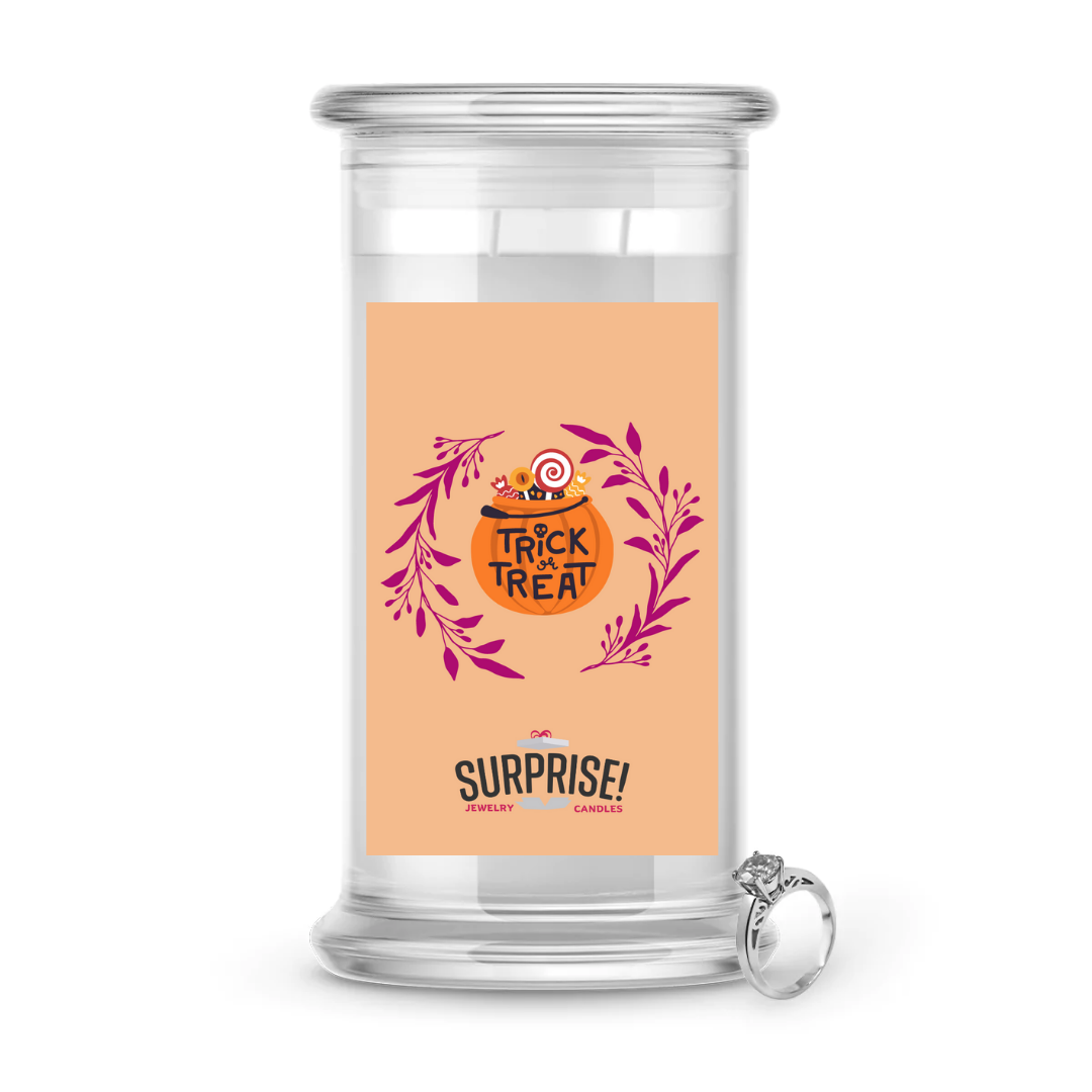 TRICK OR TREAT HALLOWEEN JEWELRY CANDLE