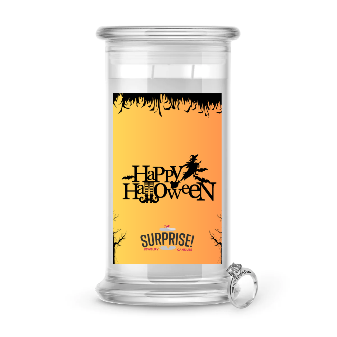 HAPPY HALLOWEEN HALLOWEEN JEWELRY CANDLE