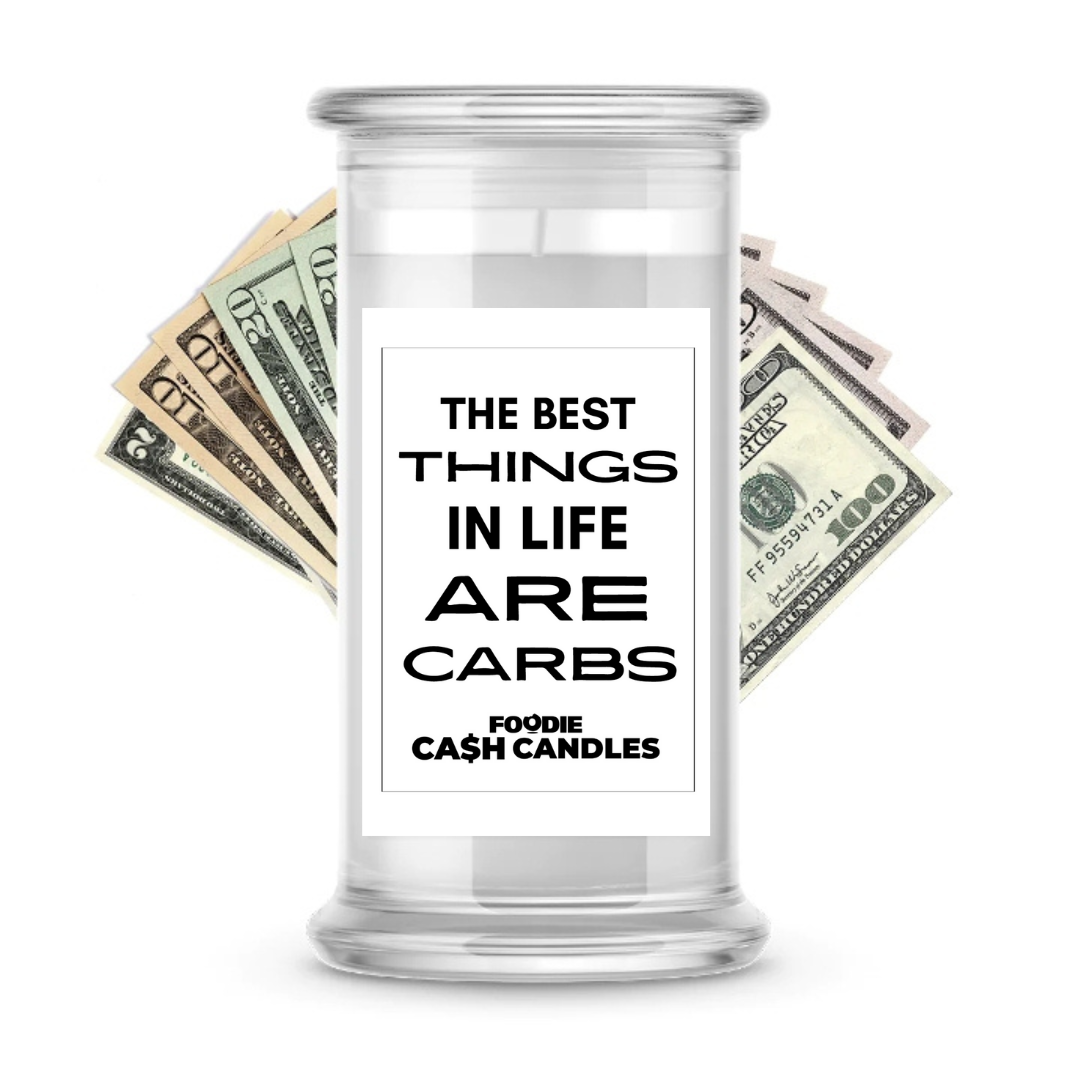 The best things in life are carbs | Foodie Cash Candles