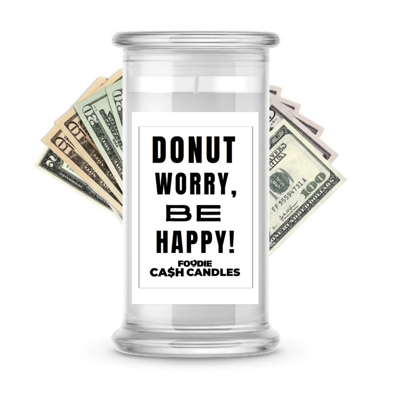 Donut worry, be happy | Foodie Cash Candles