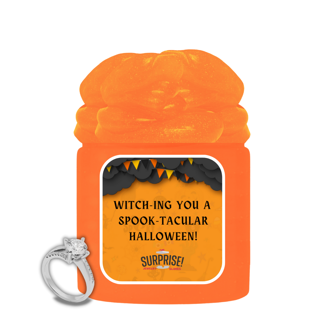 WITCH-ING YOU A SPOOK-TACULAR HALLOWEEN! HALLOWEEN JEWELRY SLIME