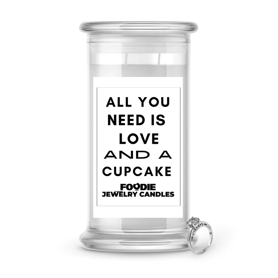 All you need is love and a cupcake | Foodie Jewelry Candles
