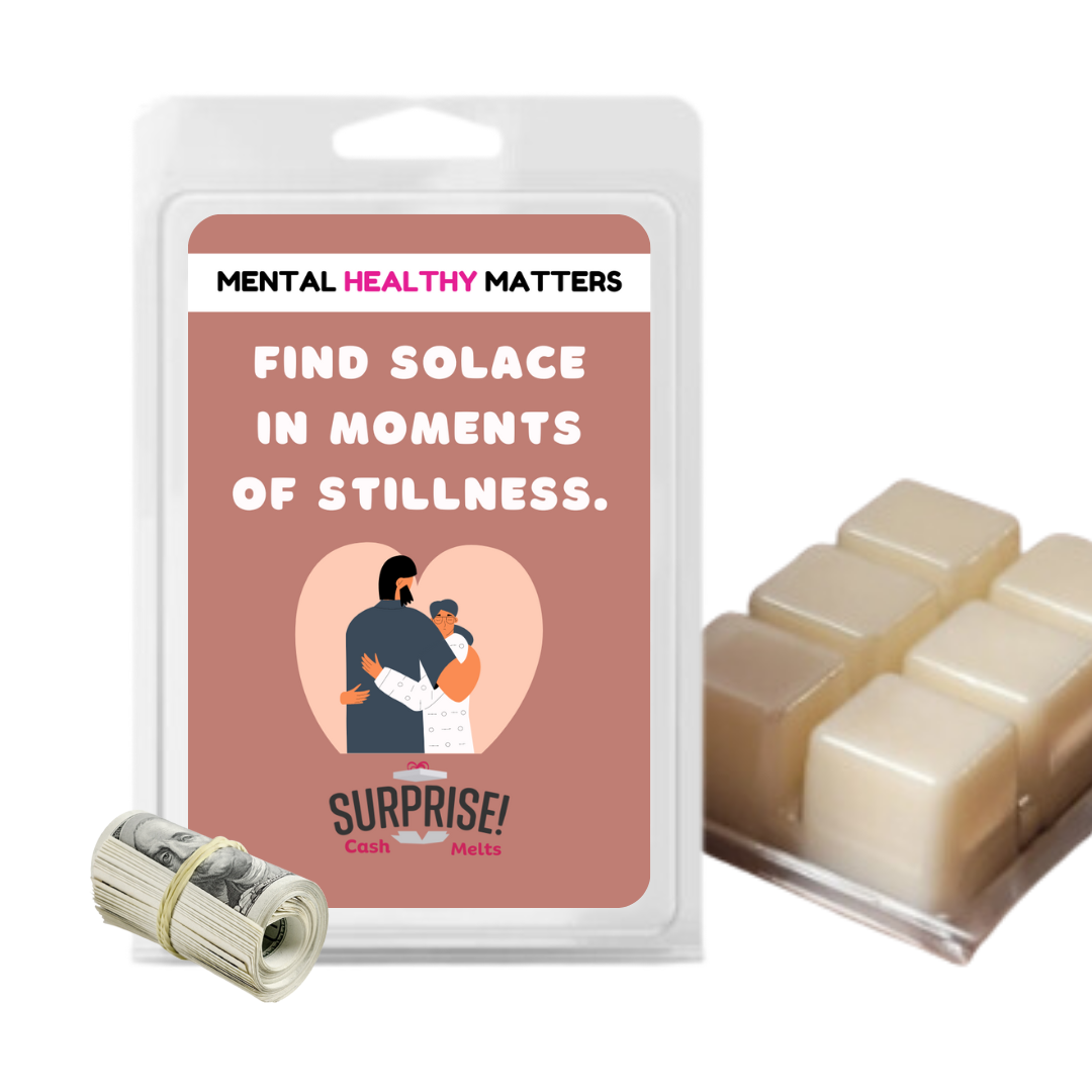 FIND SOLACE IN MOMENTS OF STILLNESS | MENTAL HEALTH CASH WAX MELTS