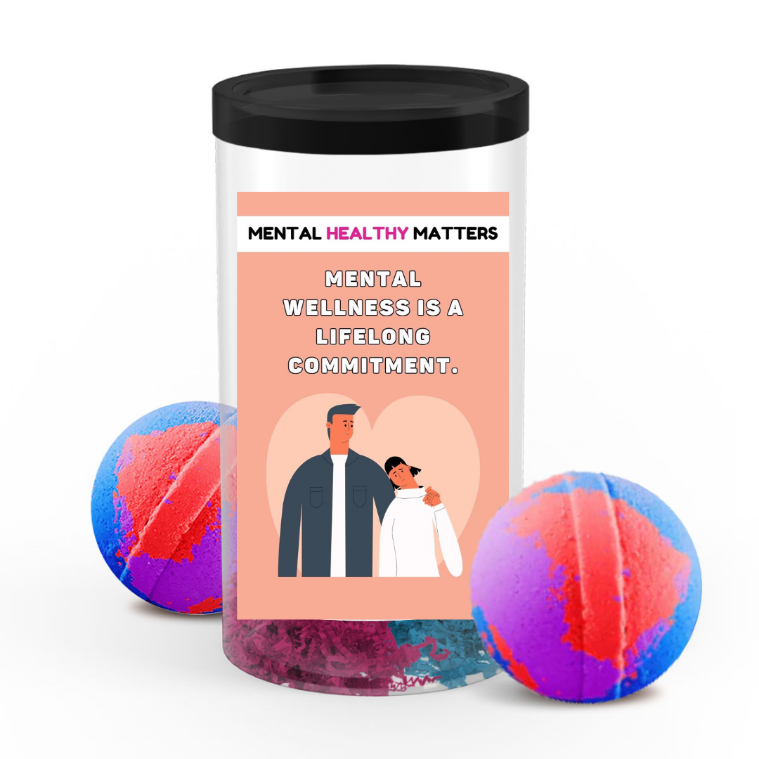 MENTAL WELLNESS IS A LIFELONG COMMITMENT | MENTAL HEALTH  BATH BOMBS