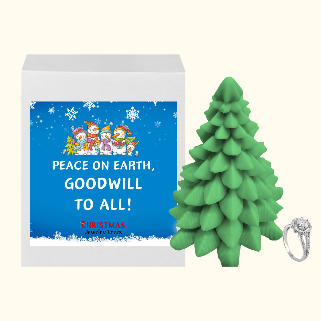 Peace on Earth, Goodwill, To all! | Christmas Jewelry Tree