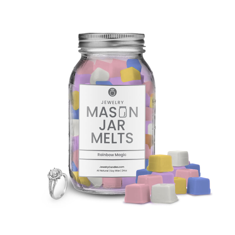 Rainbows Magic | Mason Jar Jewelry Wax Melts