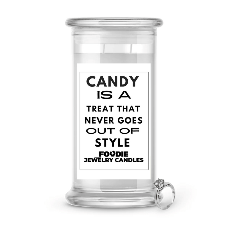 Candy is a treat that never goes out of style | Foodie Jewelry Candles