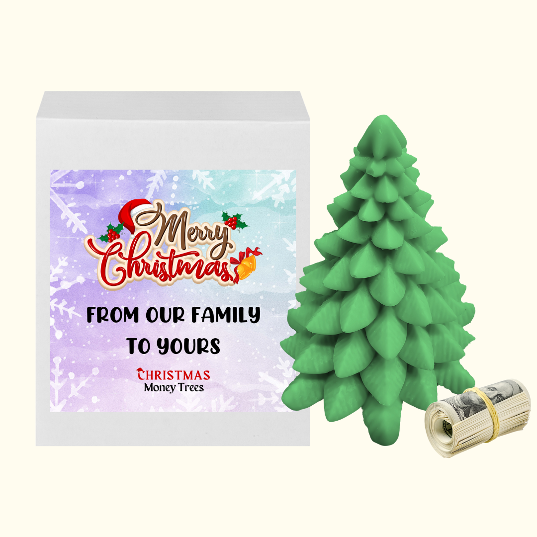 Merry Christmas From our Family to Yours | Christmas Cash Tree