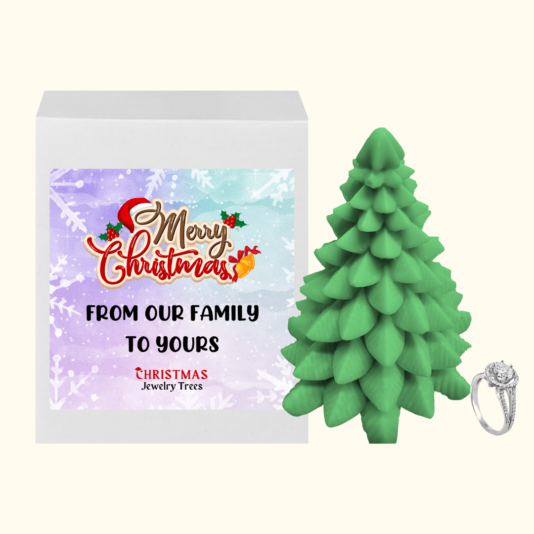 Merry Christmas From our Family to Yours | Christmas Jewelry Tree