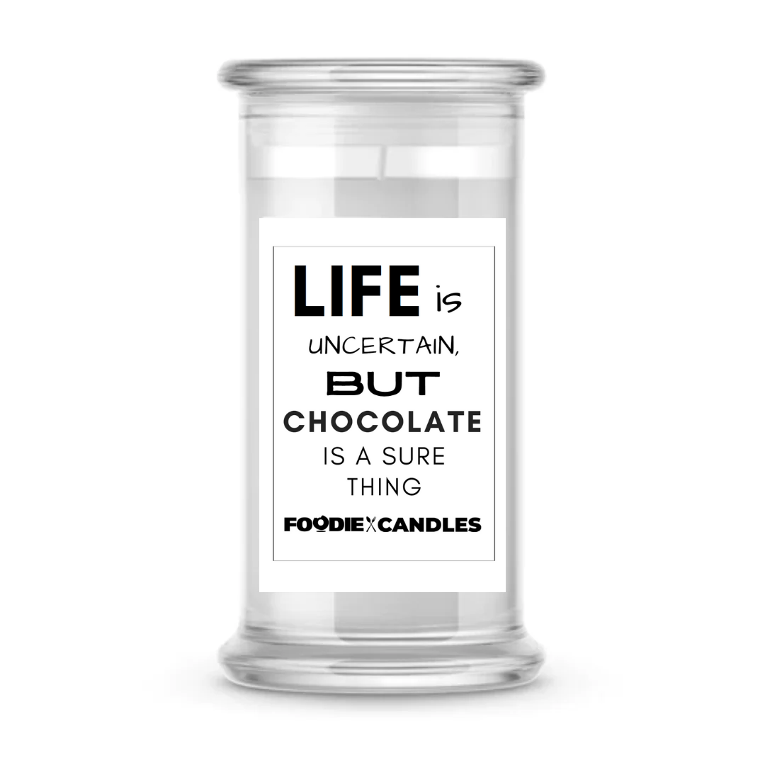 Chocolate is the answer, no matter what the question is | Foodie Candles