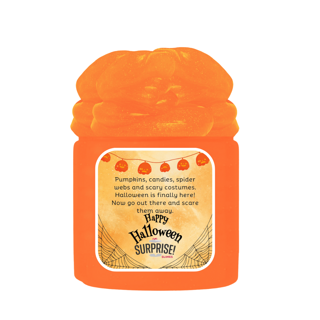 PUMPKINS, CANDIES, SOIDER, WEBS AND SCARY COSTUMES. HALLOWEEN IS FINALLY HERE! NOW GO OUT THERE AND SCARE THEM AWAY. HAPPY HALLOWEEN HALLOWEEN SLIME