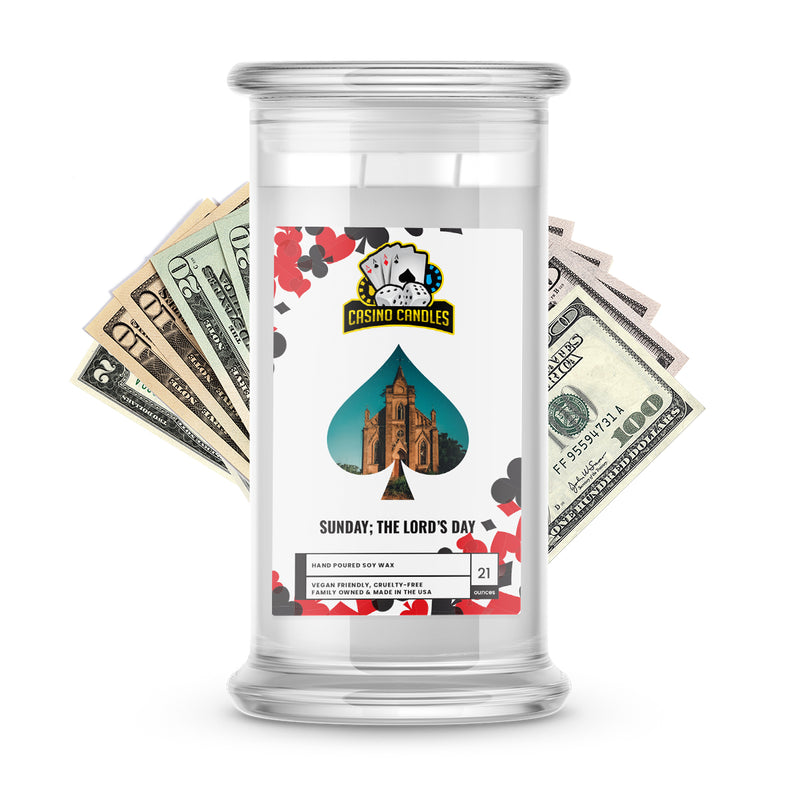 Sunday; The Lord's Day | Cash Casino Candles