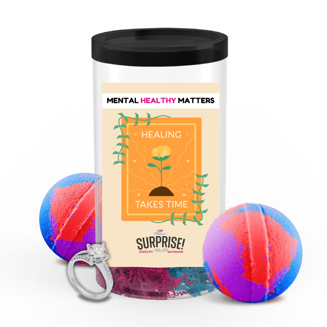 HEALING TAKES TIME | MENTAL HEALTH JEWELRY BATH BOMBS