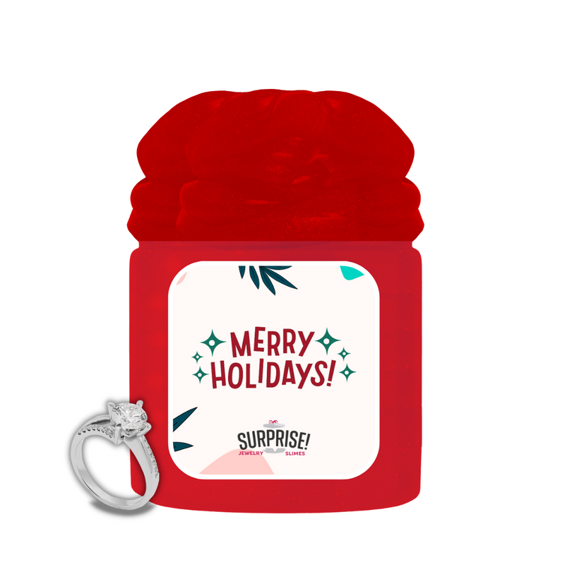MERRY HOLIDAYS! MERRY CHRISTMAS JEWELRY SLIME