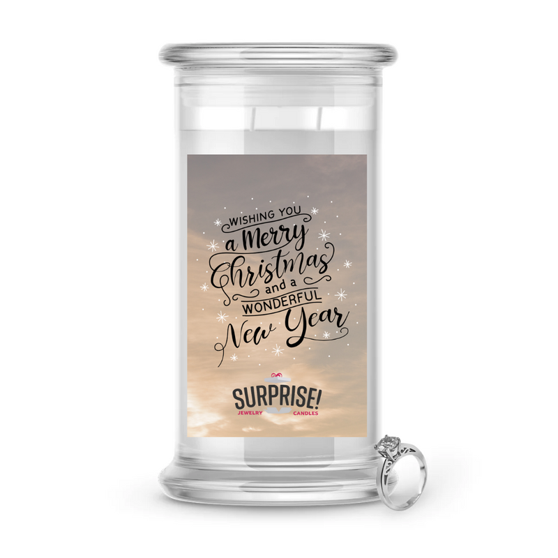 WISHING YOU A MERRY CHRISTMAS AND A WONDERFUL NEW YEAR MERRY CHRISTMAS JEWELRY CANDLE