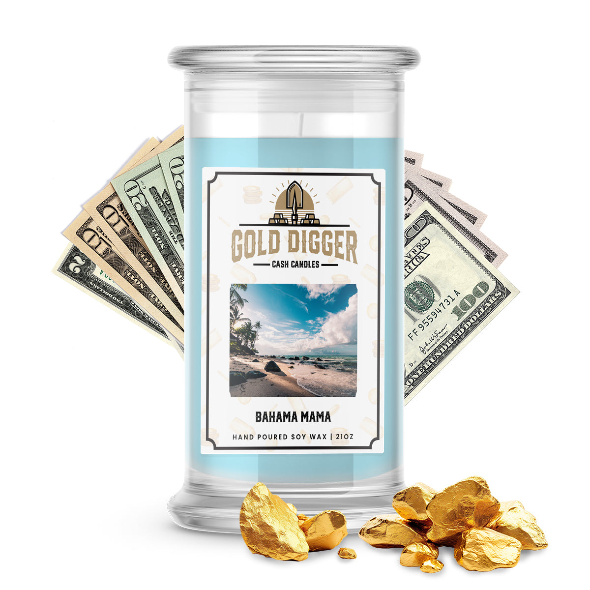 Bahama Mama Gold Digger Cash Candle