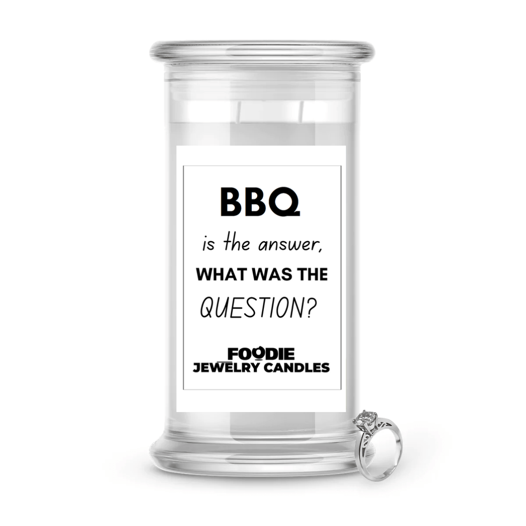 BBQ is the answer, what was the question?  | Foodie Jewelry Candles