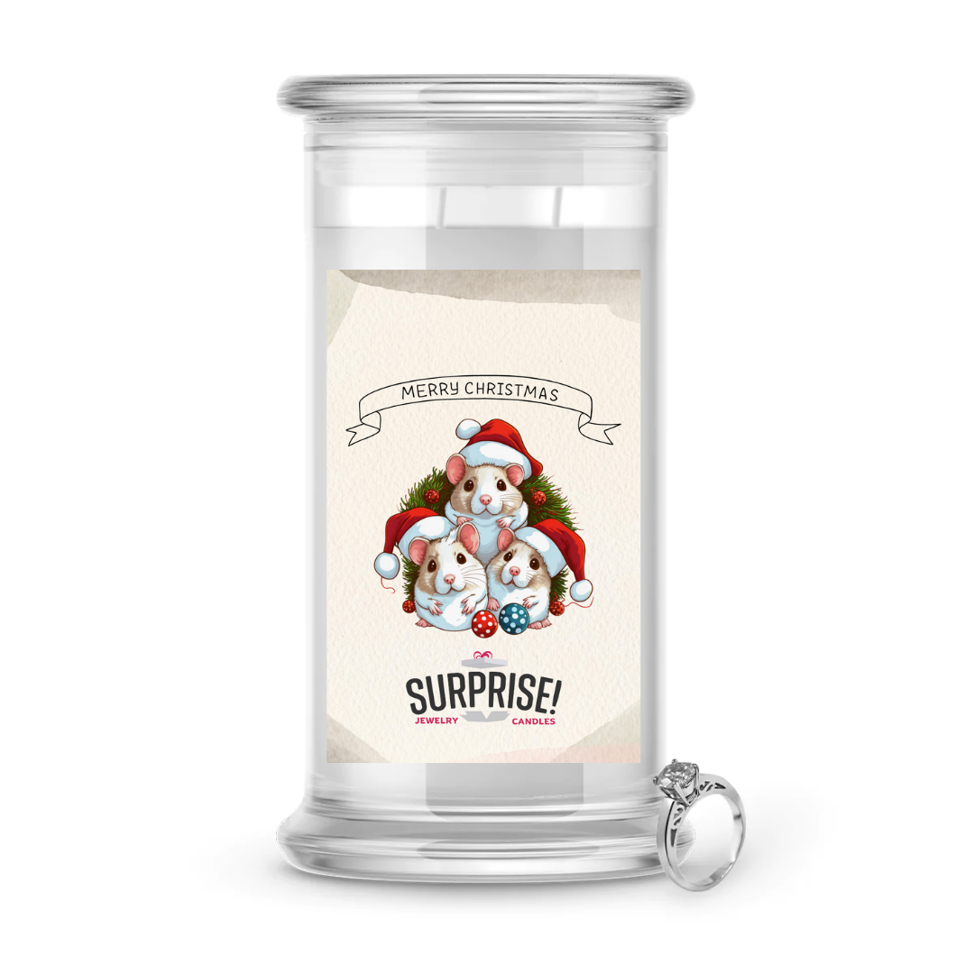 MERRY CHRISTMAS MERRY CHRISTMAS JEWELRY CANDLE