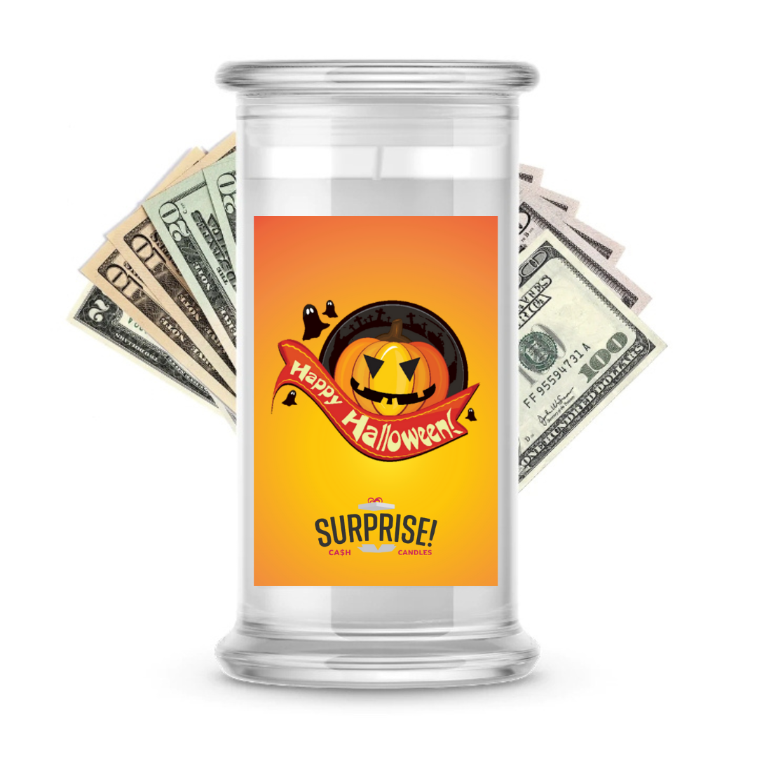 HAPPY HALLOWEEN! HALLOWEEN CASH CANDLE