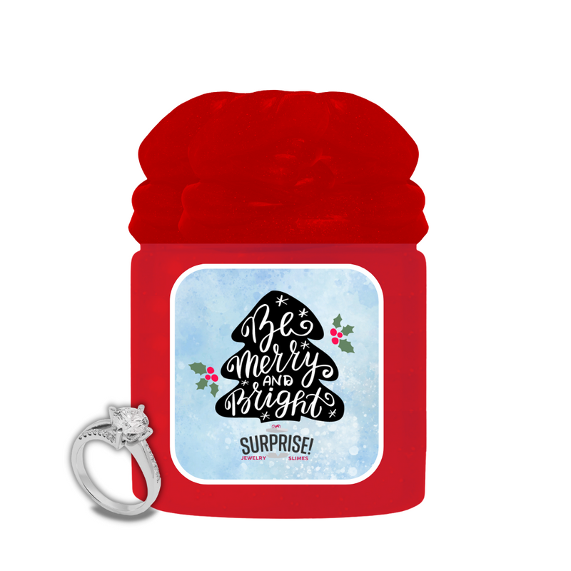 BE MERRY AND BRIGHT MERRY CHRISTMAS JEWELRY SLIME