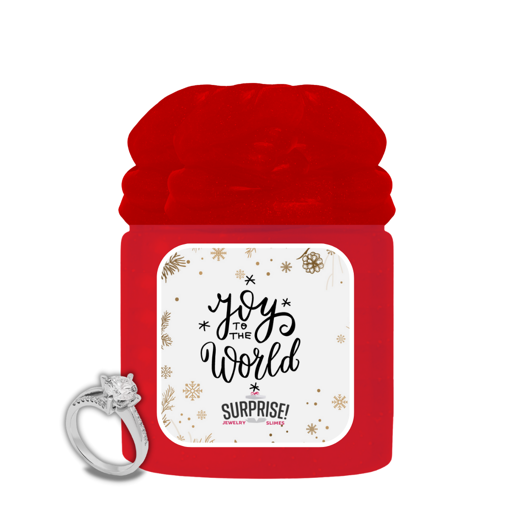 JOY TO THE WORLD MERRY CHRISTMAS JEWELRY SLIME
