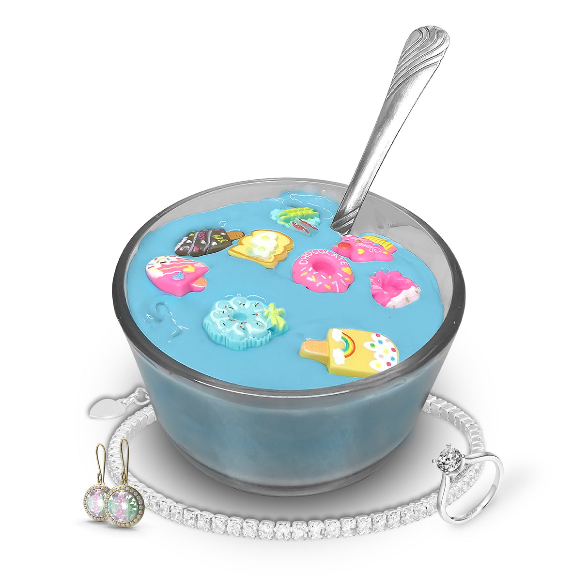 Tiki Party Jewelry Cereal Slime