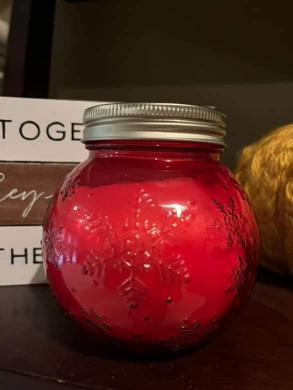 Christmas Ornament Vessel Cash Candle
