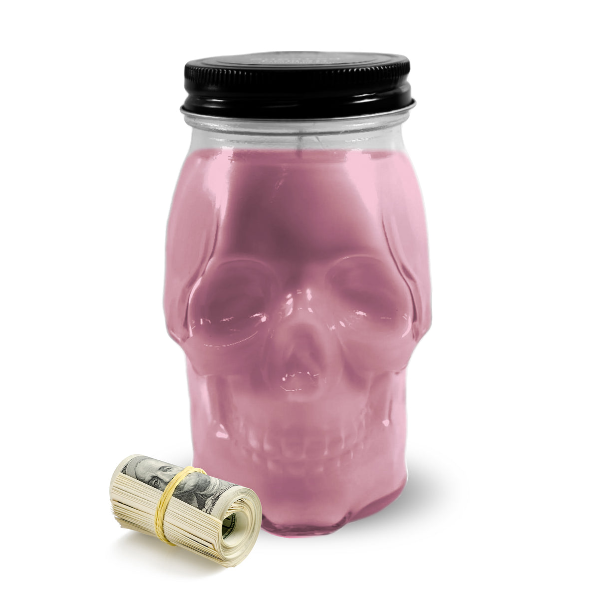 FRESHLY PICKED STRAWBERRY SKULL CASH CANDLE