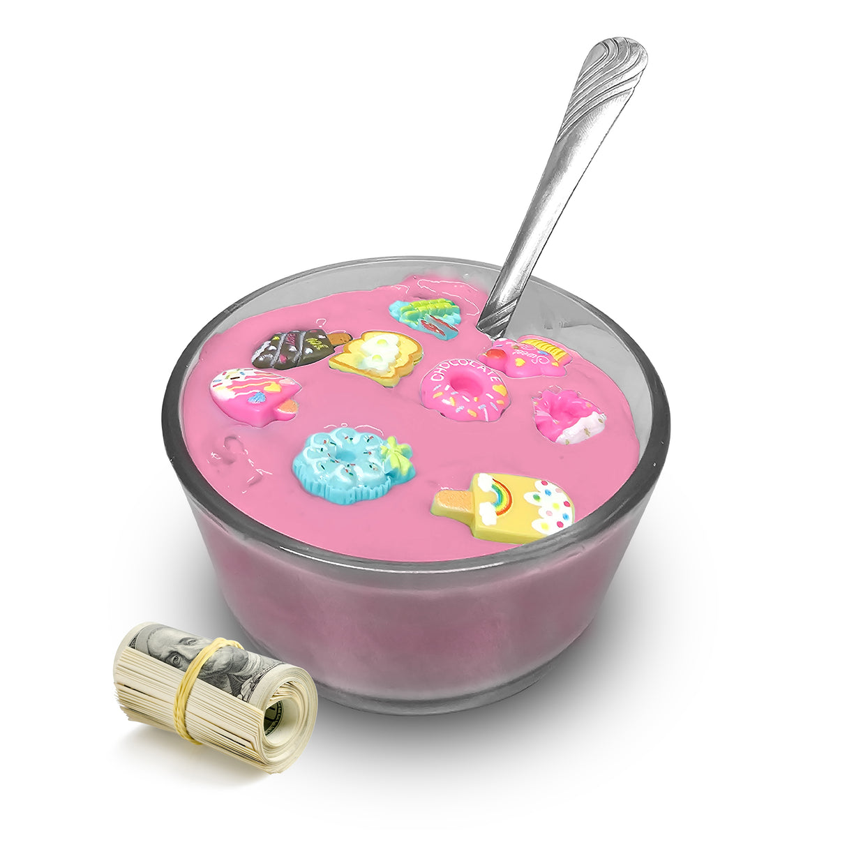 Fresh Cut Roses Cereal Bowl Cash Bath Bombs