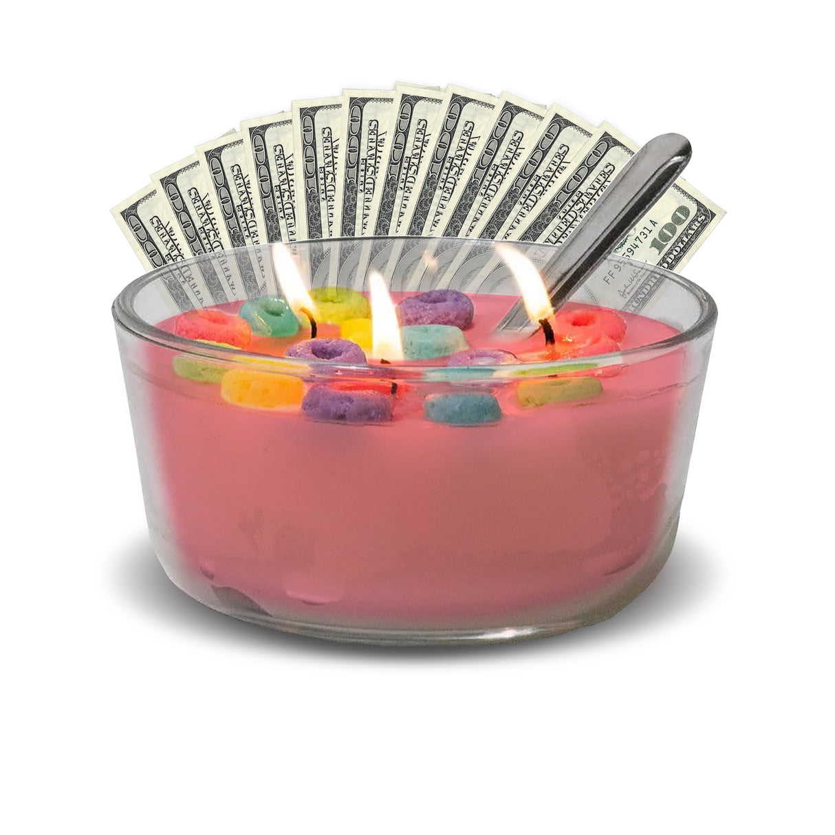 Cotton Candy Cereal Bowl Cash Luxury Candles