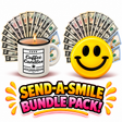 Send-A-Smile! Cash Wax Melt + Apple Mango Martini Coffee Mug Cash Candle Bundle