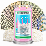 Birthday Cake Cash Money Candle