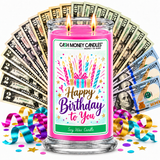 Happy Birthday To You Cash Money Candle