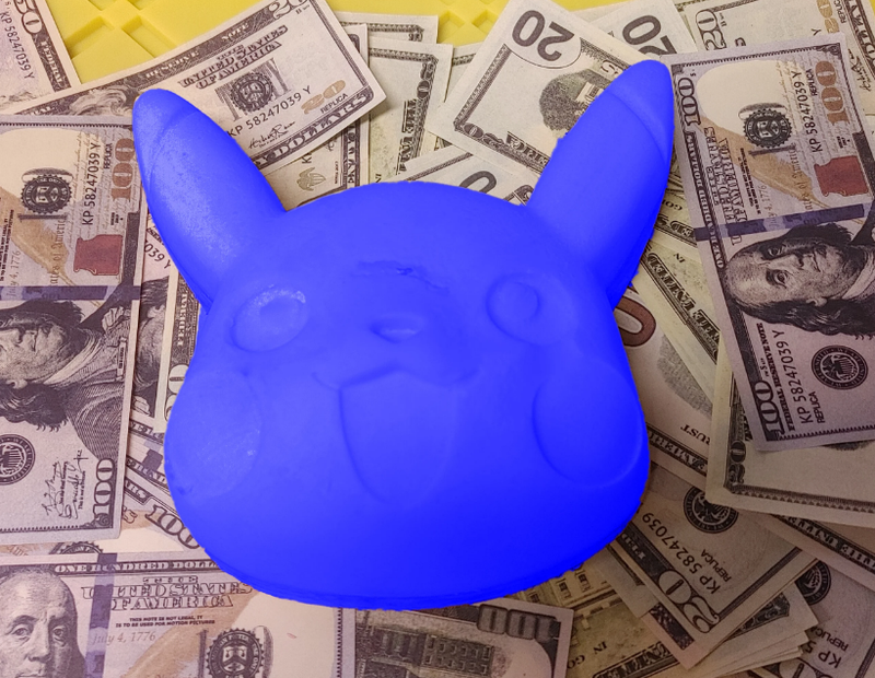 blue pikachu cash wax melts