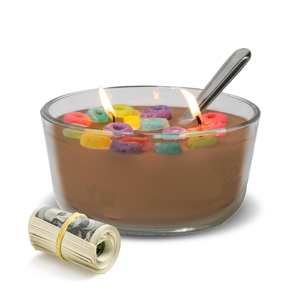 Bourbon Whiskey Cereal Cash Candles